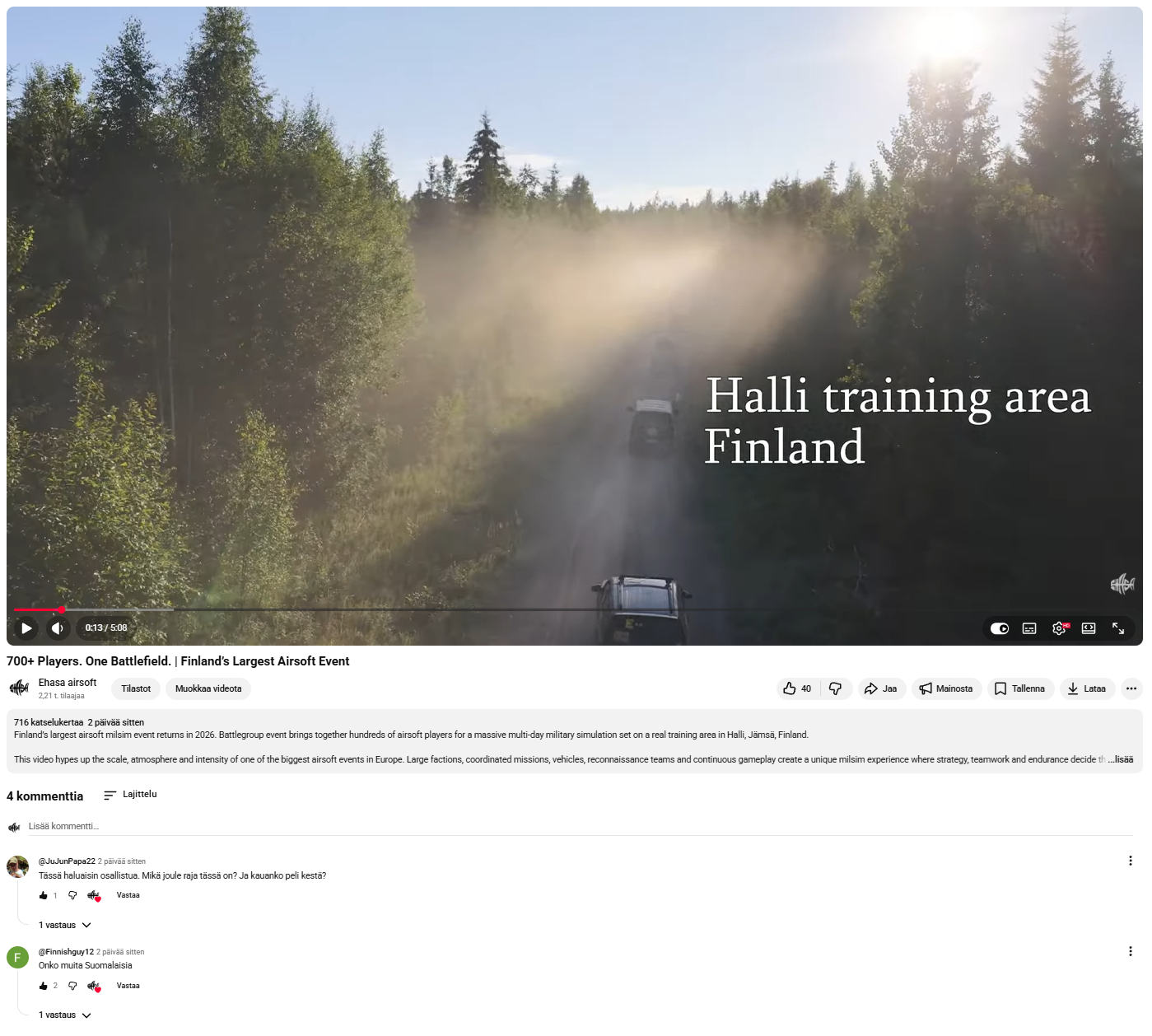 700+ Players. One Battlefield. | Finland’s Largest Airsoft Event